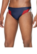 SPEEDO Edge Splice Navy/Red Brief (NOVA, Colonial Heights High)