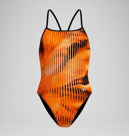 Tarrington Female Speedo Linear Lava Orange