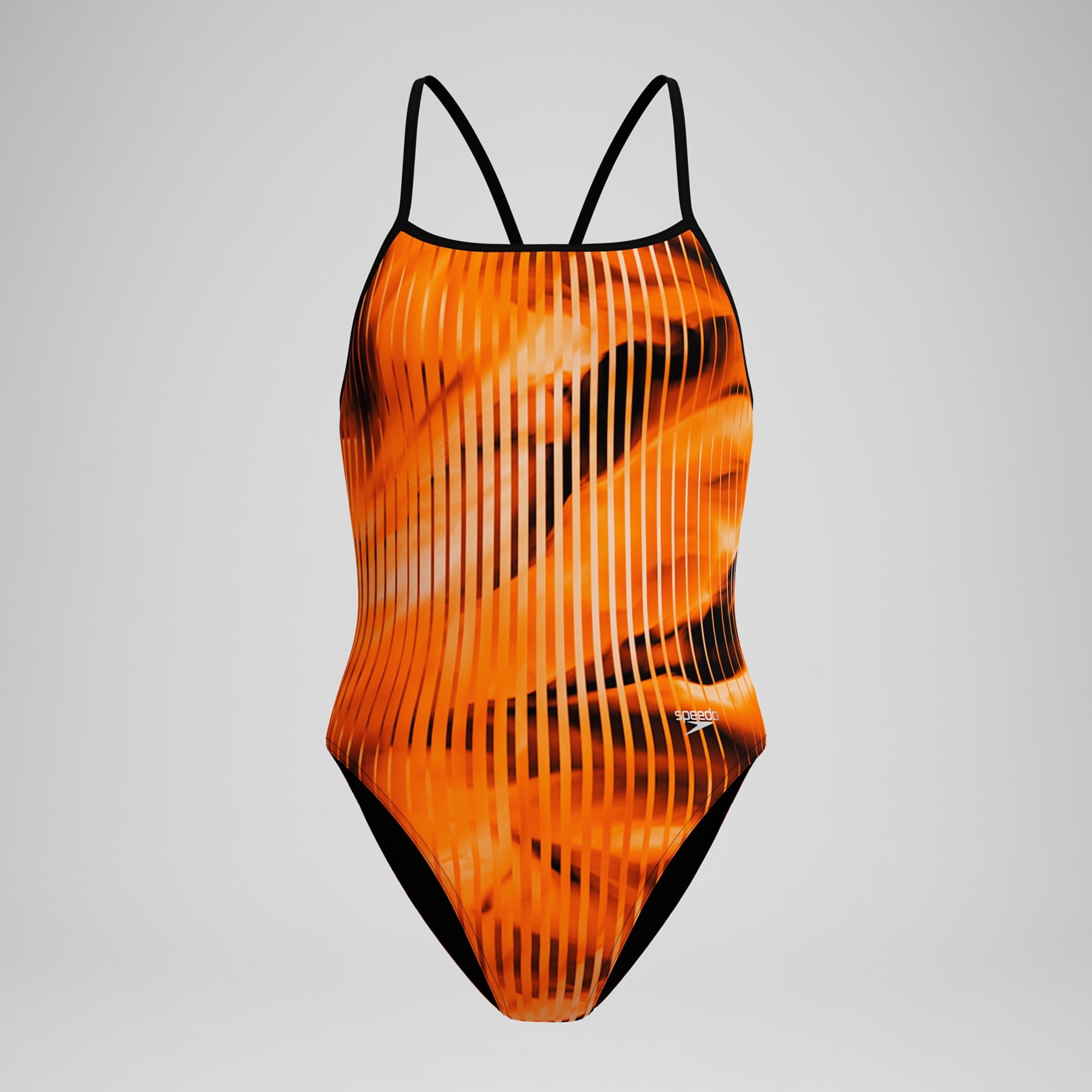 Tarrington Female Speedo Linear Lava Orange