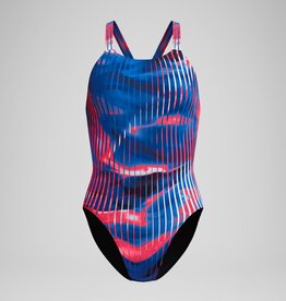 CCV Female Speedo Linear Lava Blue Red White