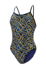 Dolfin Dolfin Tsunami Navy/Gold Female V-Back