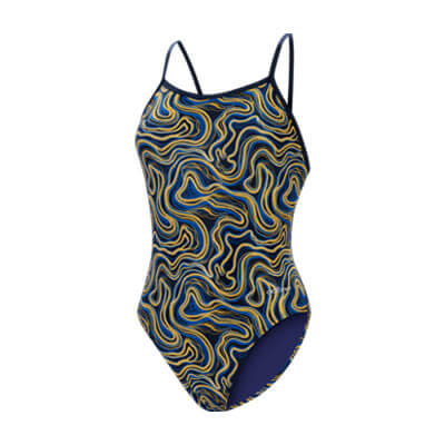 Dolfin Dolfin Tsunami Navy/Gold Female V-Back