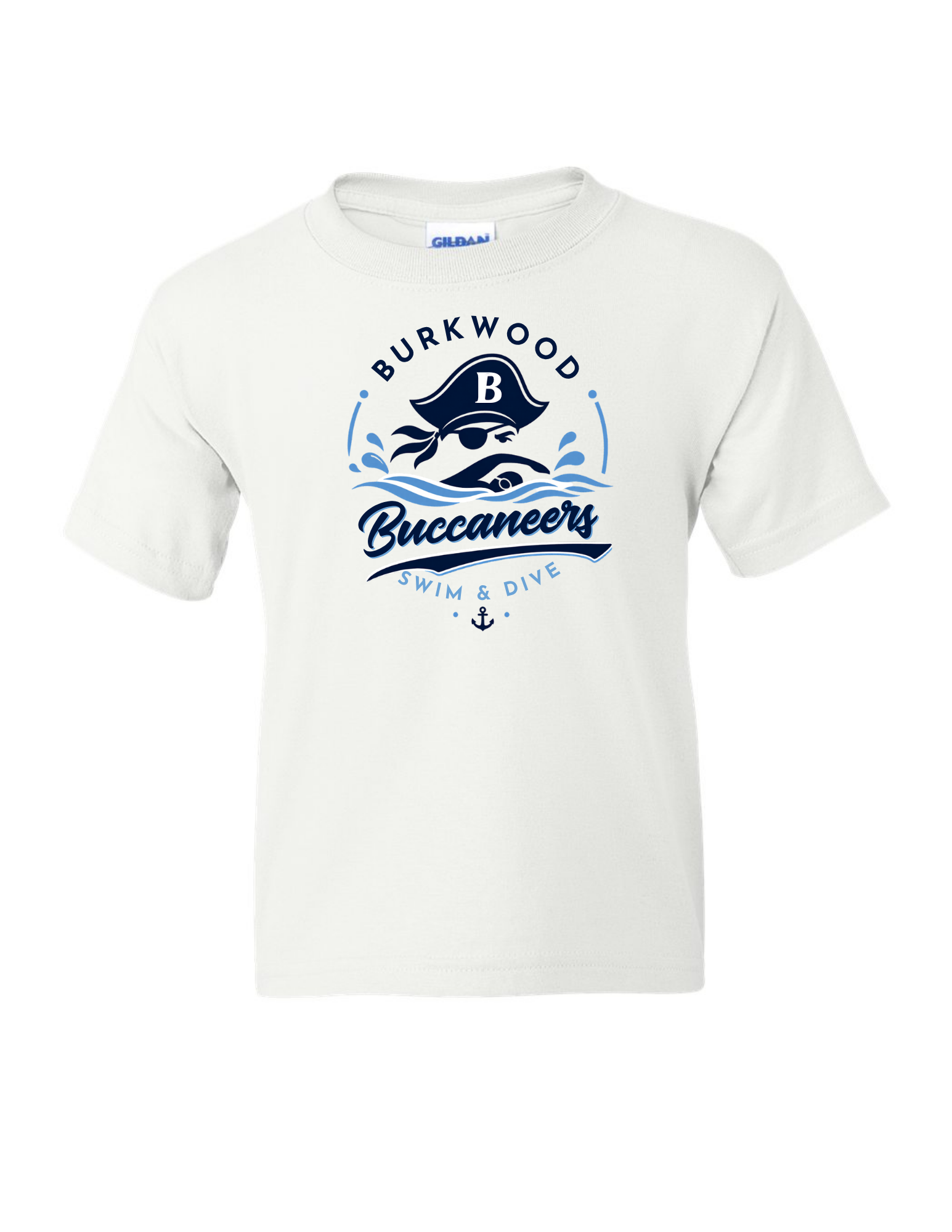 Burkwood Buccaneer Short Sleeve T-Shirt Grey or White