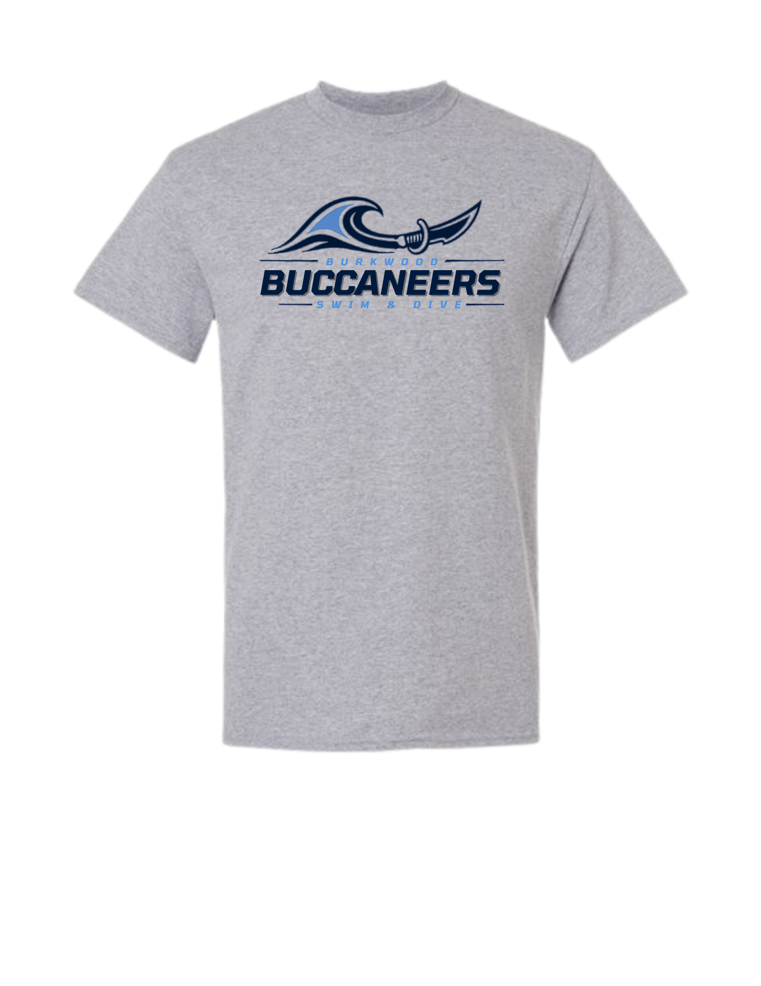 Burkwood Sword Short Sleeve T-Shirt Grey or White