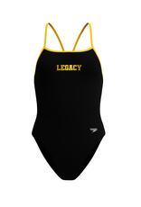 Legacy Speedo Endurasoft Female Turnback black/gold