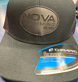 Champro NOVA Black patch trucker hat