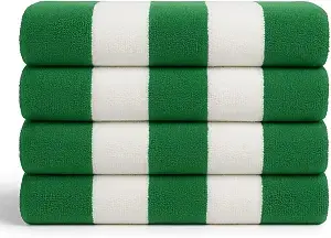 l Cabana Stripe Towel (incl logo and name)