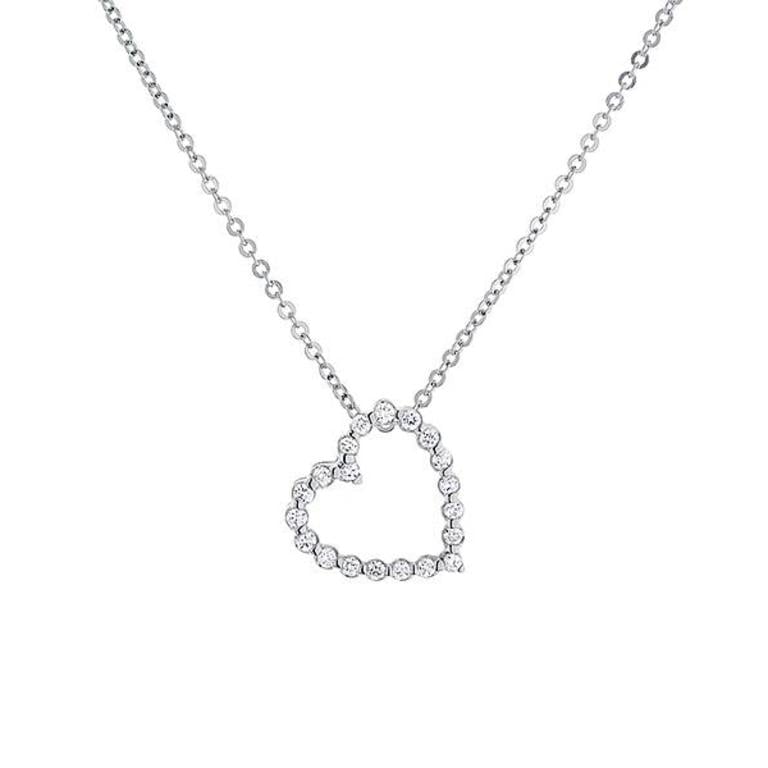 Diamond Open Heart Necklace - Minichiello Jewellers