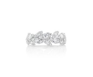 Diamond Leaf Band - Minichiello Jewellers