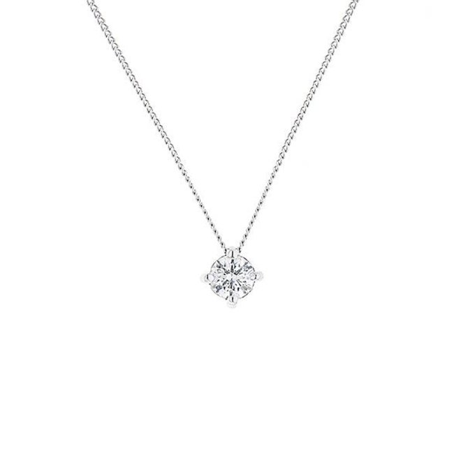 Floating Diamond Solitaire Necklace Diamond Necklace, 41% OFF