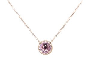 Pink Amethyst and Diamond Pendant - Minichiello Jewellers
