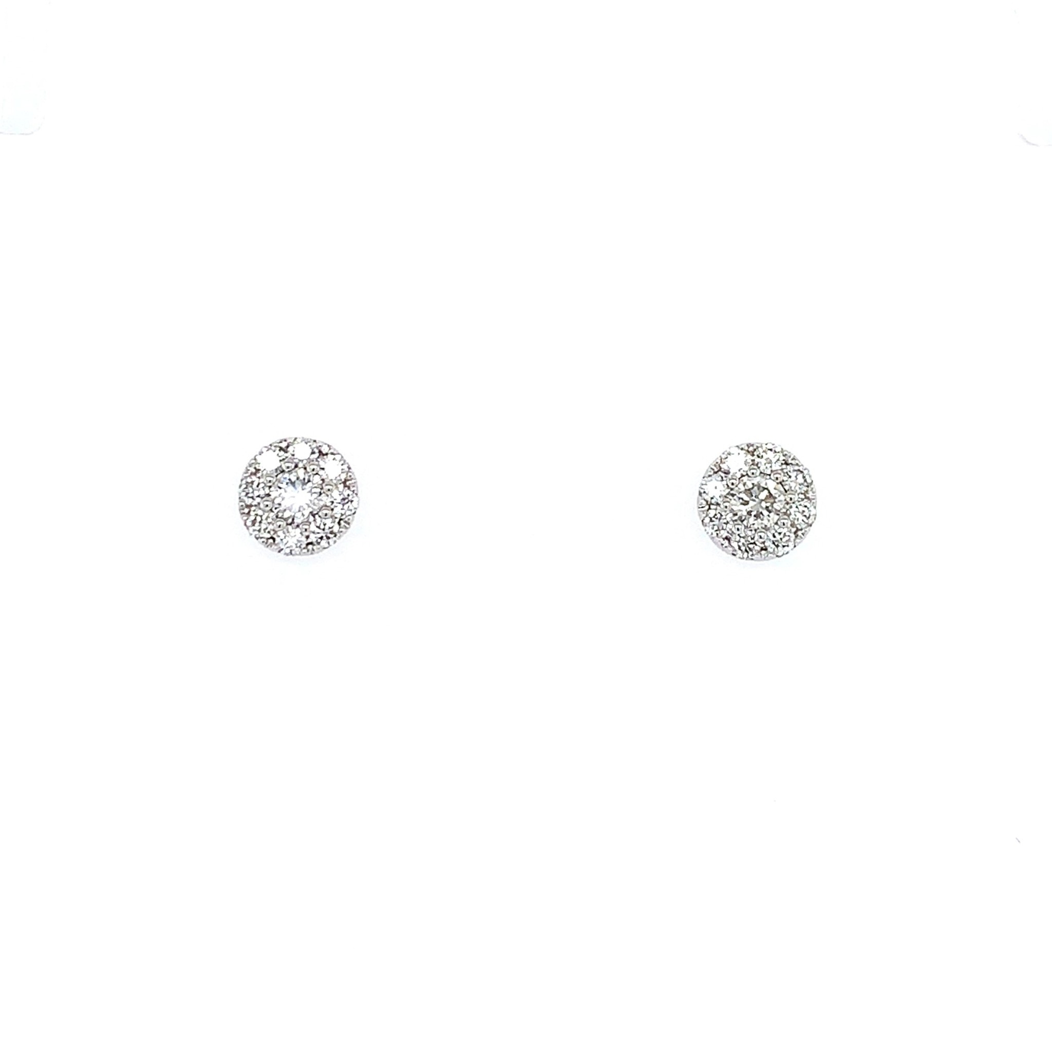 Diamond Cluster Stud Earrings Minichiello Jewellers