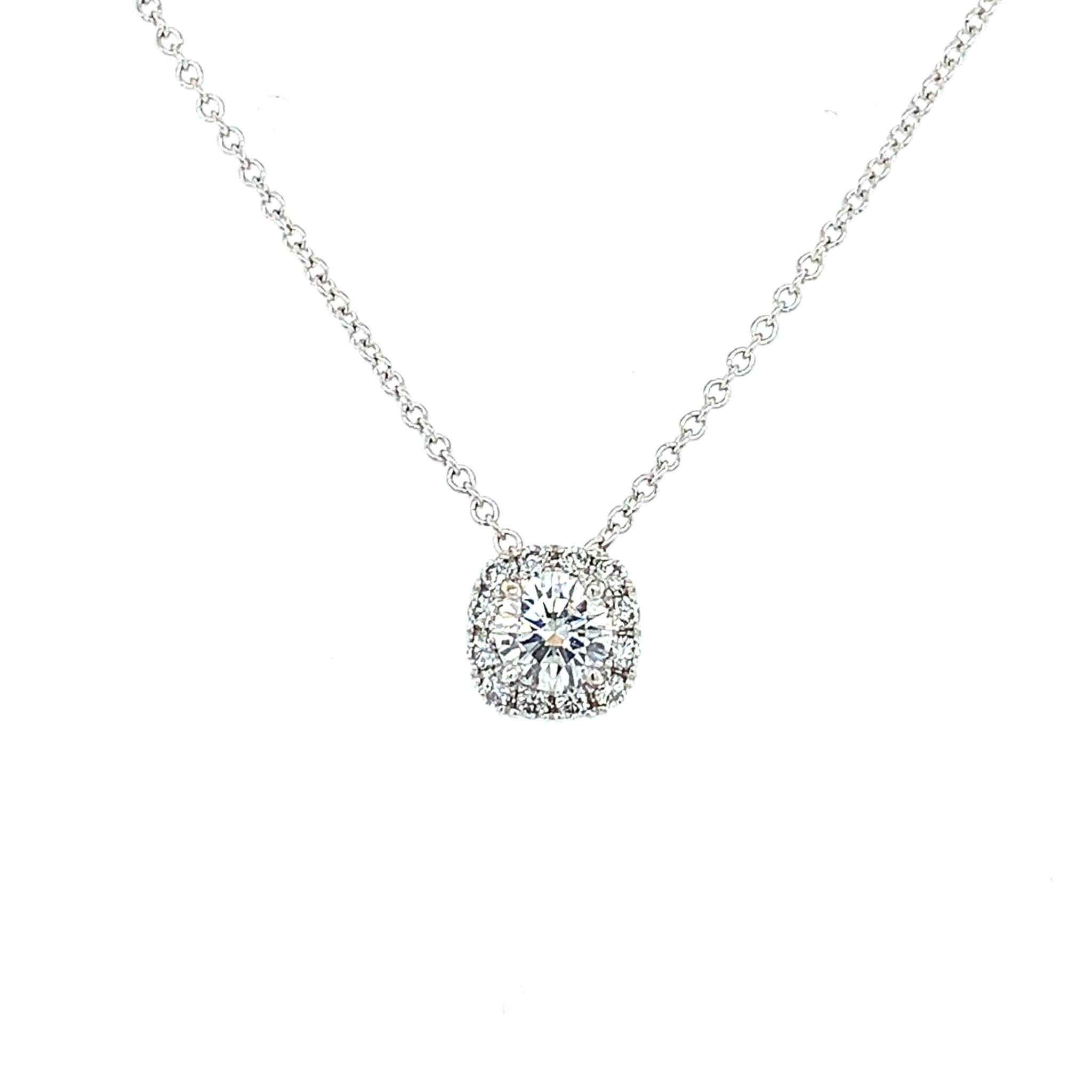 Round Diamond Halo Pendant Minichiello Jewellers