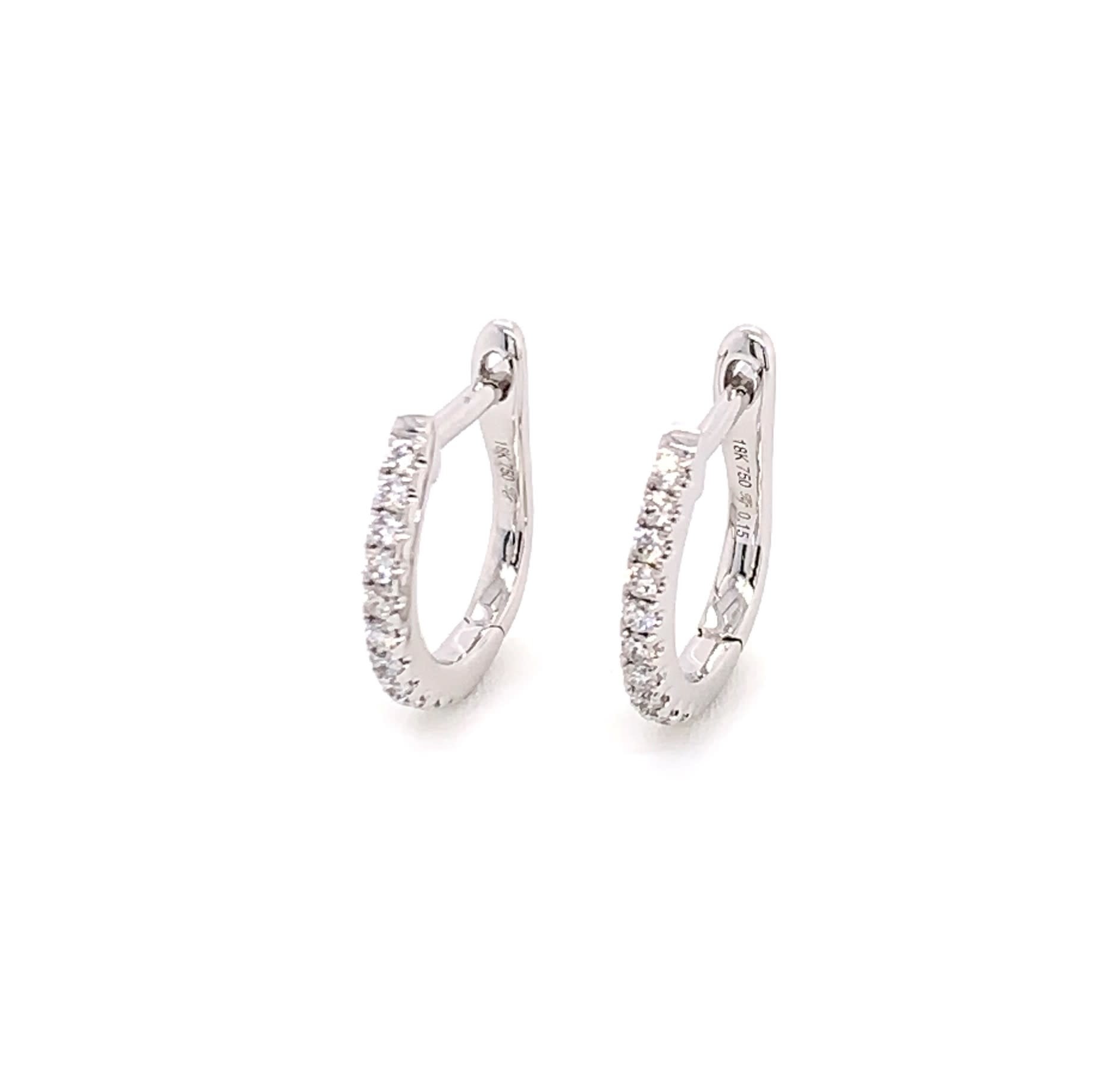085ctw Diamond Hoop Earring  Real diamond earrings Diamond hoop earrings  Diamond jewelry designs
