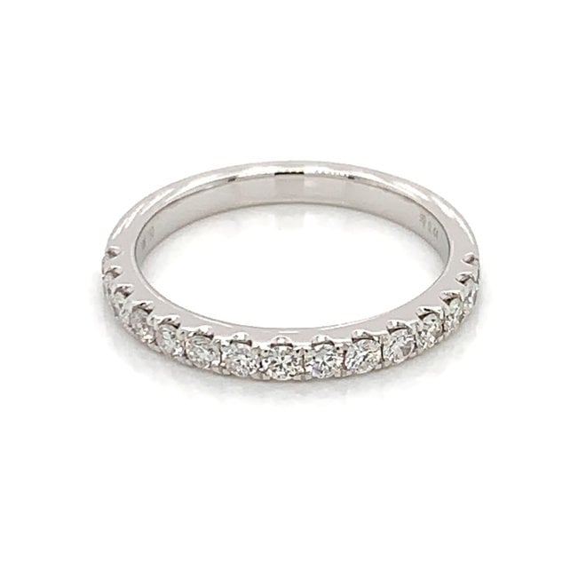 Classic diamond half eternity band - medium