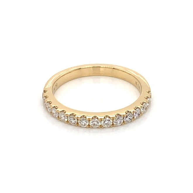 Classic diamond half eternity band - medium