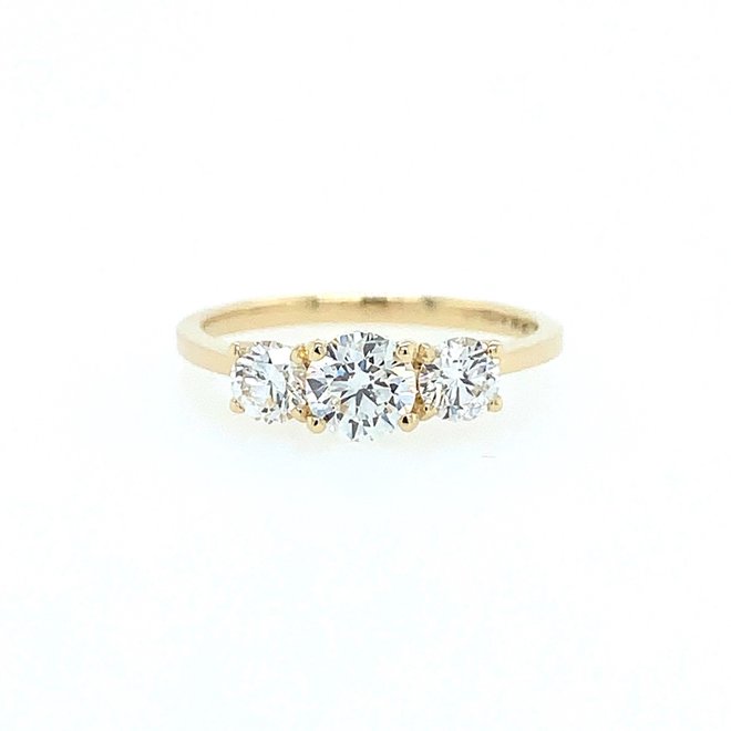 The Stella - diamond trinity ring