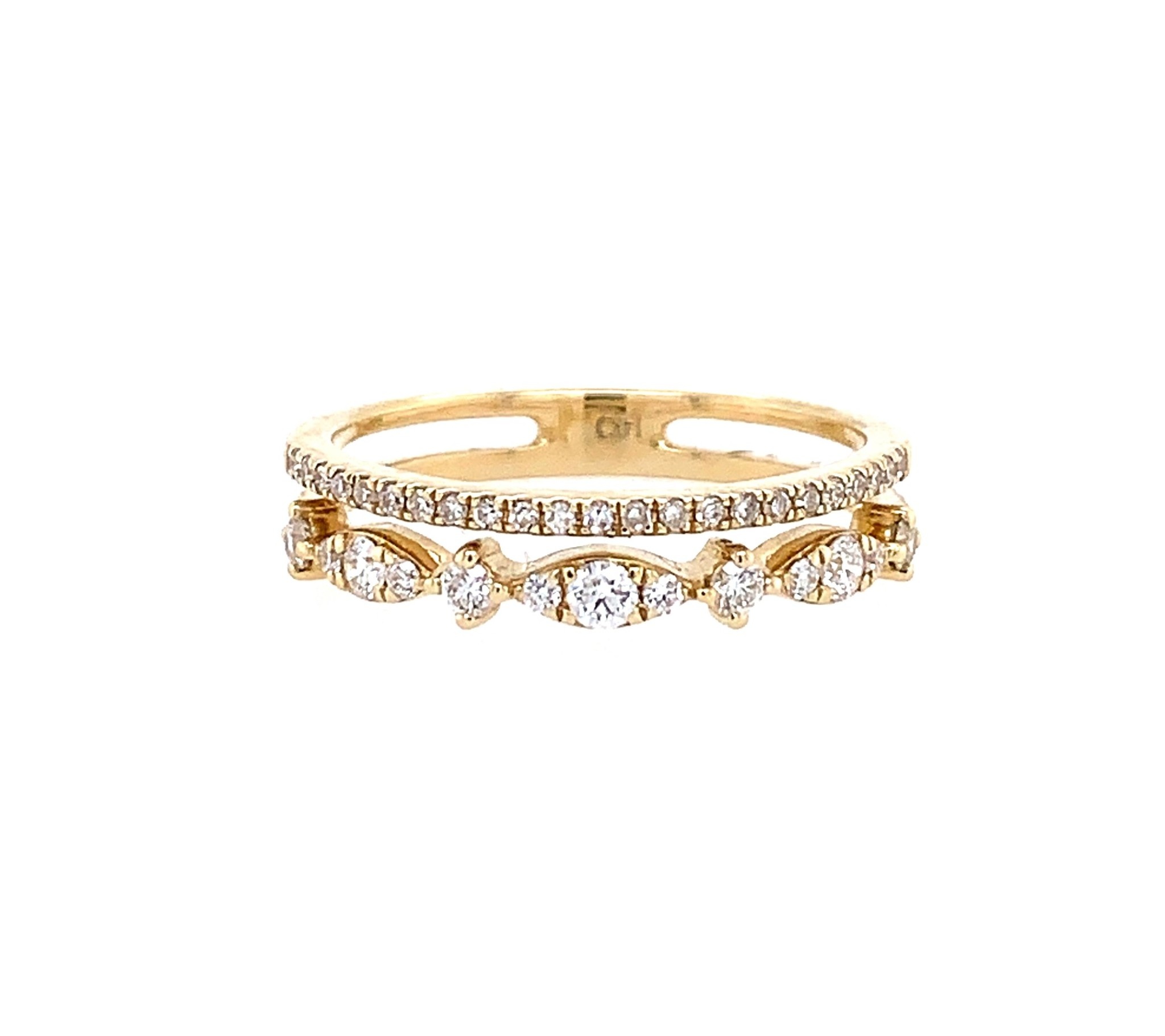 Double Band Diamond Ring - Minichiello Jewellers