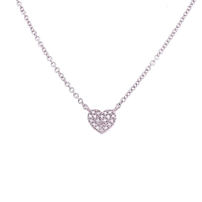 Diamond Heart Pendant-Petite