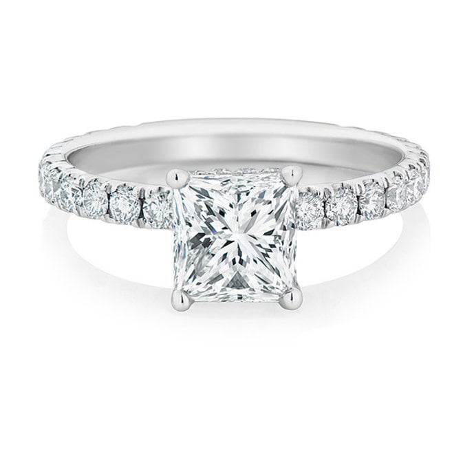 The Elise - princess cut diamond engagement ring