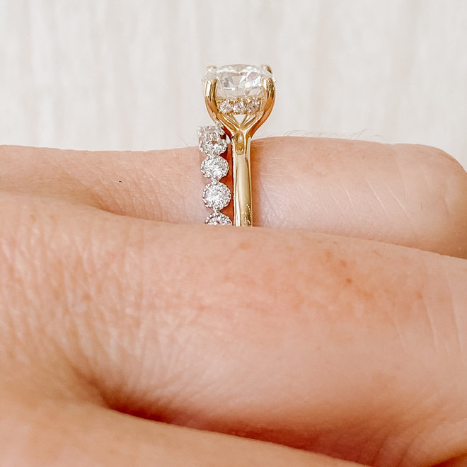 The Georgia - custom diamond solitaire engagement ring