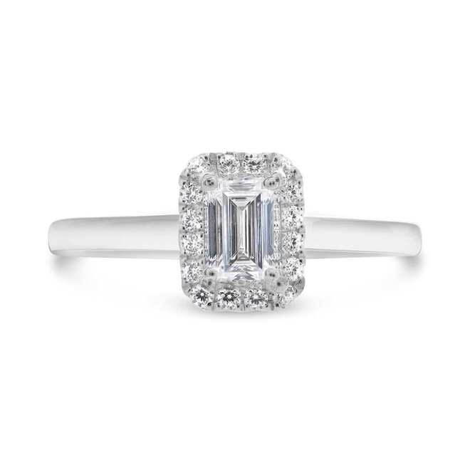 The Ellie-Emerald Cut Engagement Ring