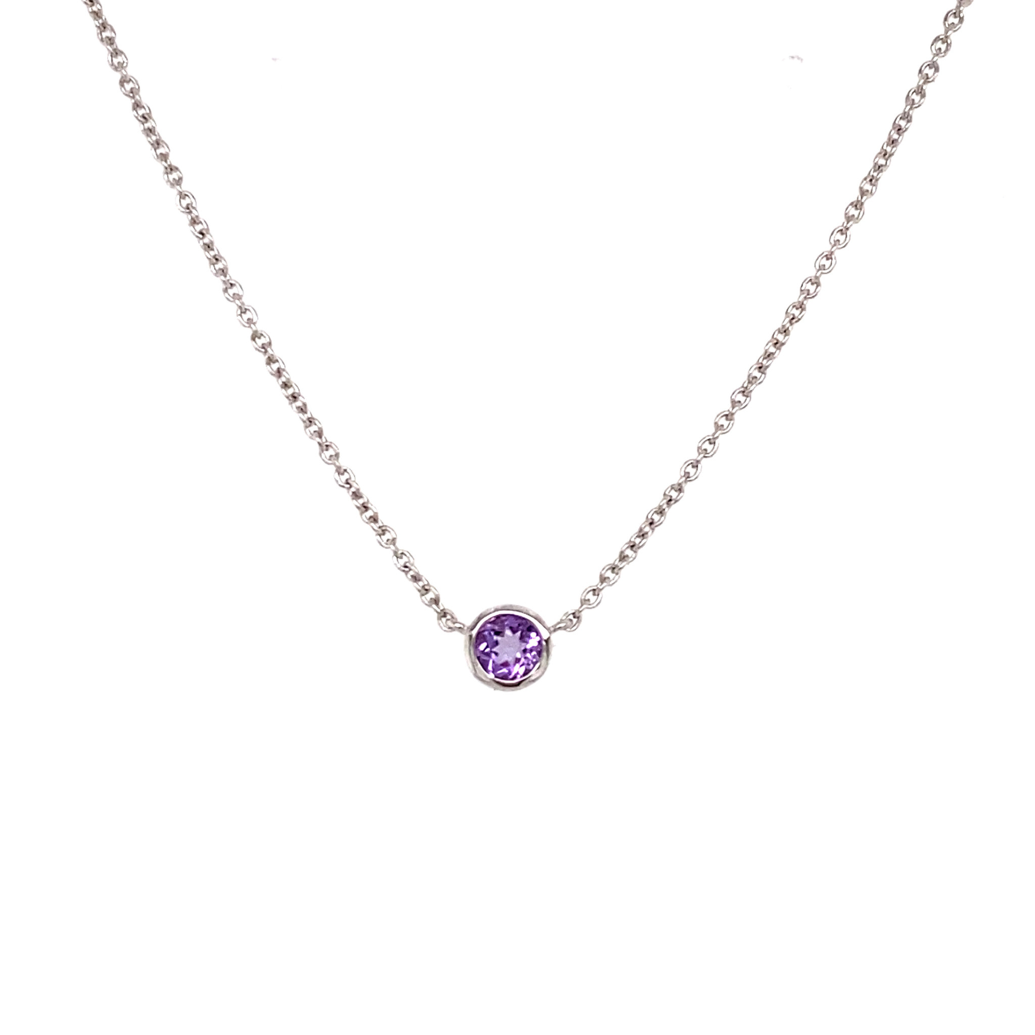 Delicate Gemstone Birthstone Necklace by Luna Norte