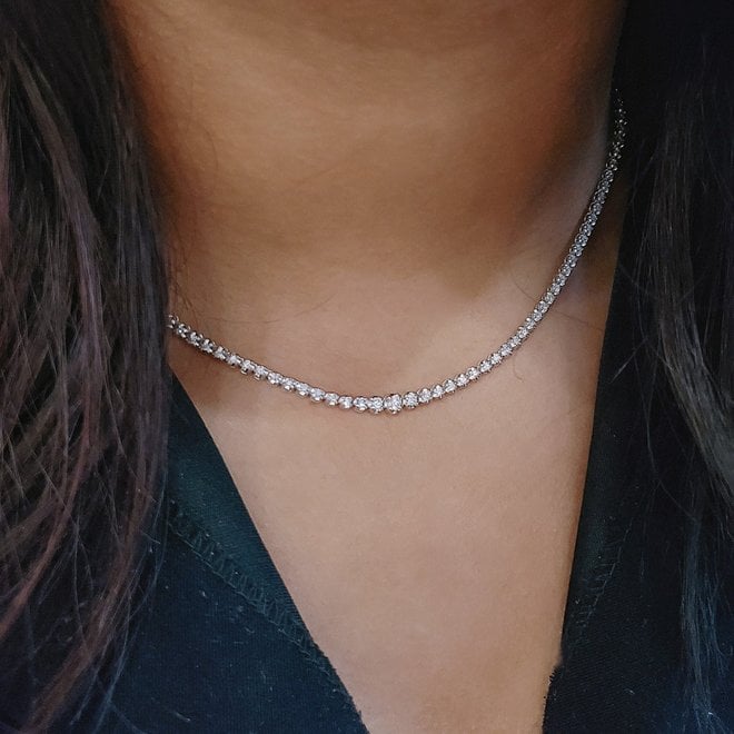 2.00ct diamond collar necklace