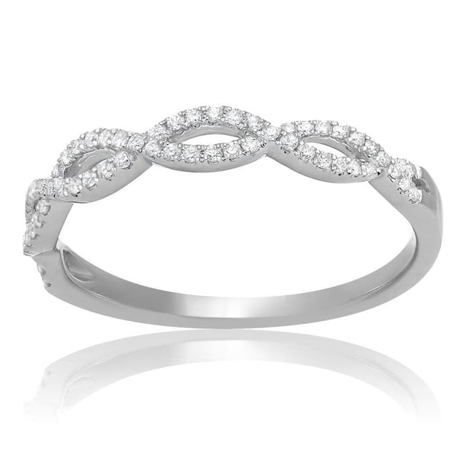 Diamond open twist band