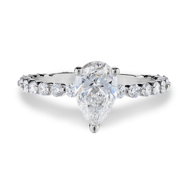 The Livy - pear shaped diamond engagement ring