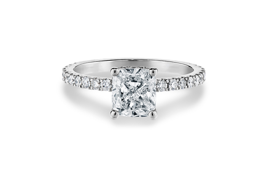 Cushion-shaped Halo Diamond Engagement Ring | Ritani