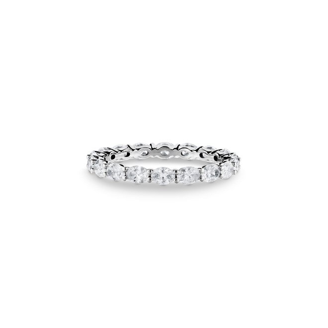 Oval Cut Diamond Eternity Band