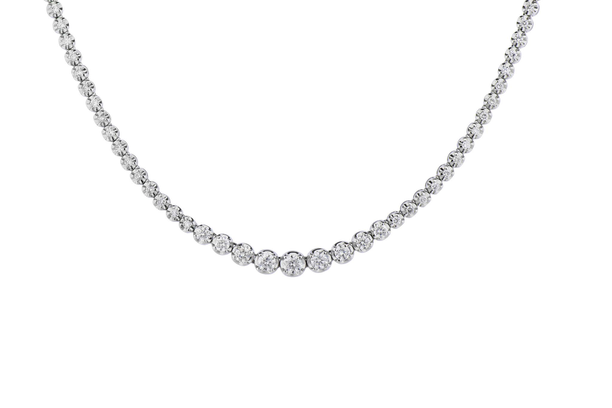 14K White Gold Diamond Tennis n 22 Inches 3mm 64966: buy online in NYC.  Best price at TRAXNYC.