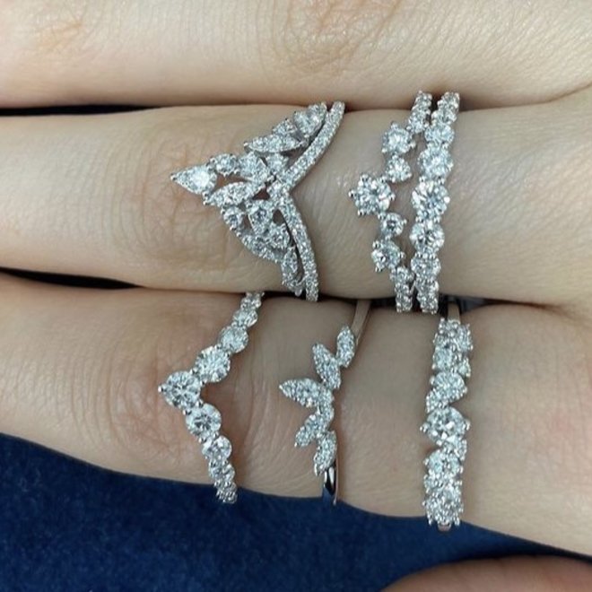 Princess Crown -Diamond Rings| Surat Diamond Jewelry