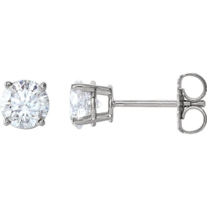 Women's Classic Diamond Stud Earrings 0.02 Carat in White Gold, 14K Gold by Quince