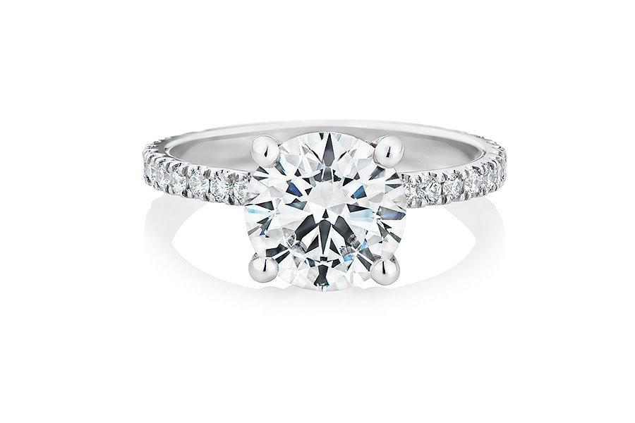 The Capri - 1.50ct Custom Made Diamond Micro Pave Engagement Ring ...