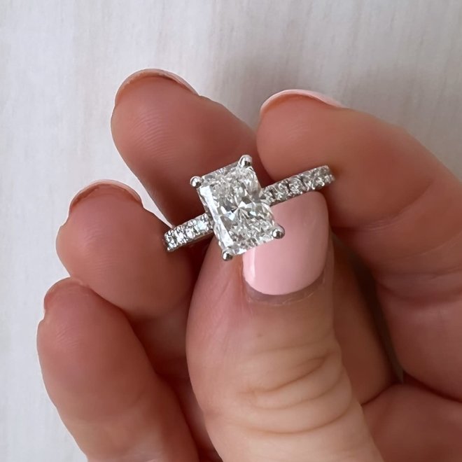 The Addison - radiant cut diamond engagement ring