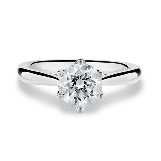 The Lauren - six claw diamond engagement ring