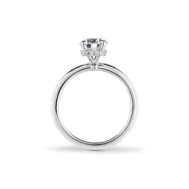 The Luna-Round diamond engagement ring
