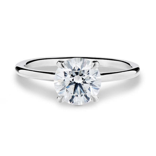 The Zoe - super slim solitaire engagement ring