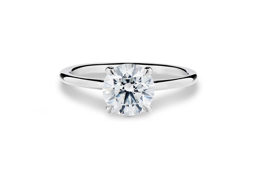 The Zoe diamond solitaire engagement ring Minichiello Jewellers