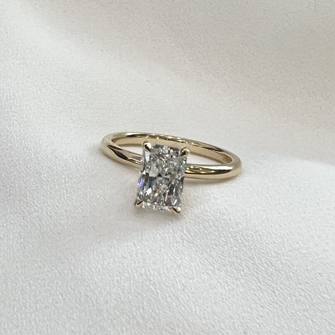 The Harper - radiant cut diamond engagement ring