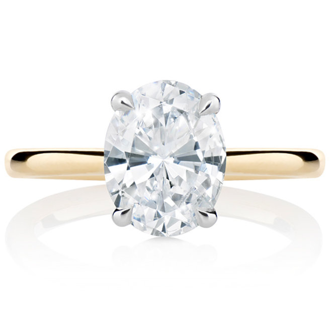 The Hailey - 1.00ct oval diamond solitaire engagement ring