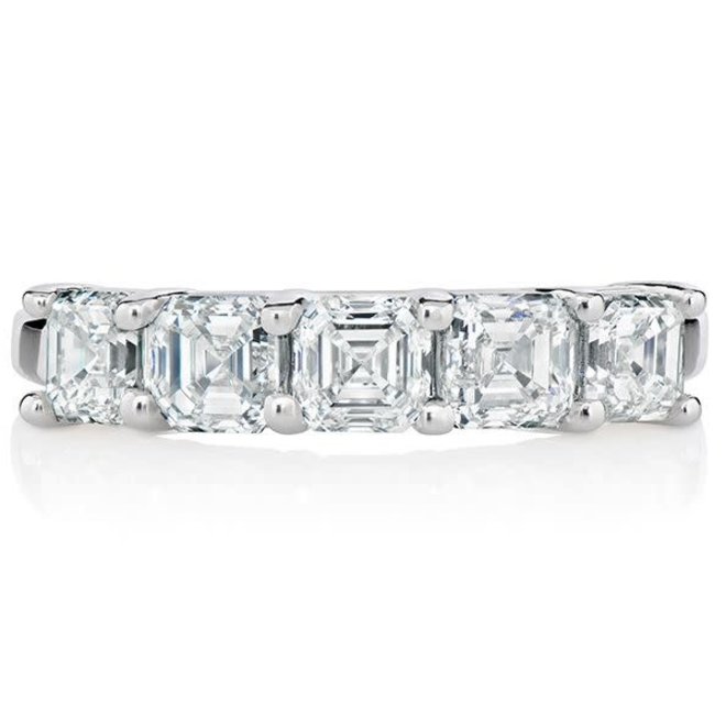 Ascher cut diamond band