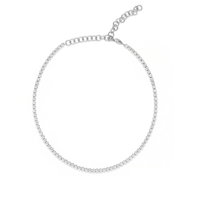 Petite diamond choker necklace