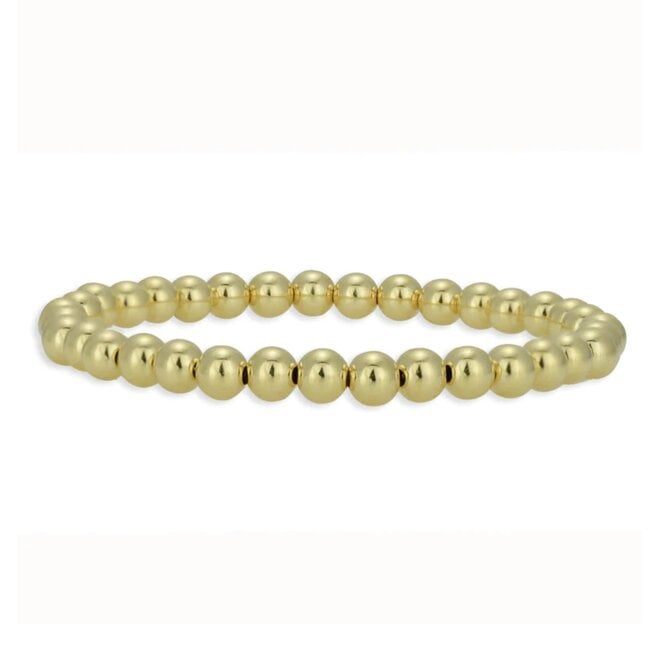 4mm 14K Gold Filled Single Beaded Bracelet – Hanai Jewelry