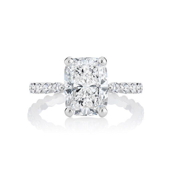 LAB The Abbie cushion cut diamond accented ring