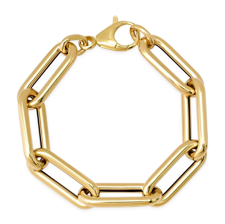 Chunky Rectangular Link Bracelet - Minichiello Jewellers