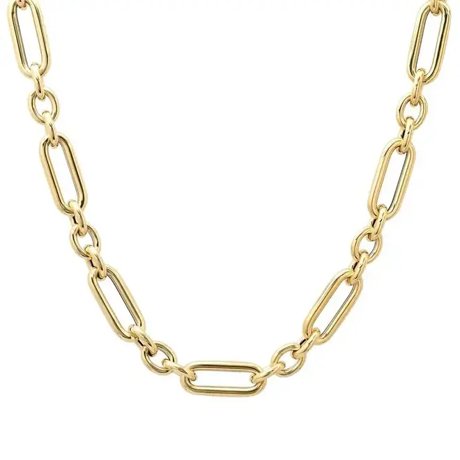 Chunky Alternating Link Necklace