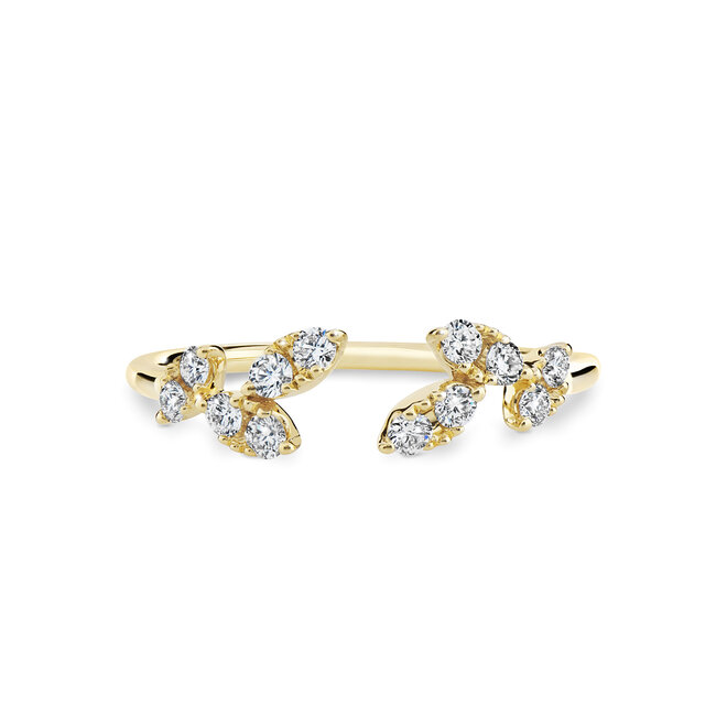 Open diamond floral band